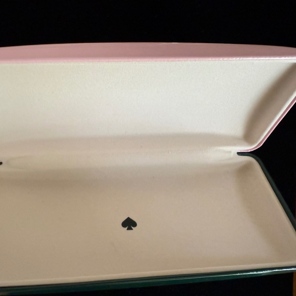 New KATE SPADE Pink & Green Eyeglass Case - - Picture 4 of 4